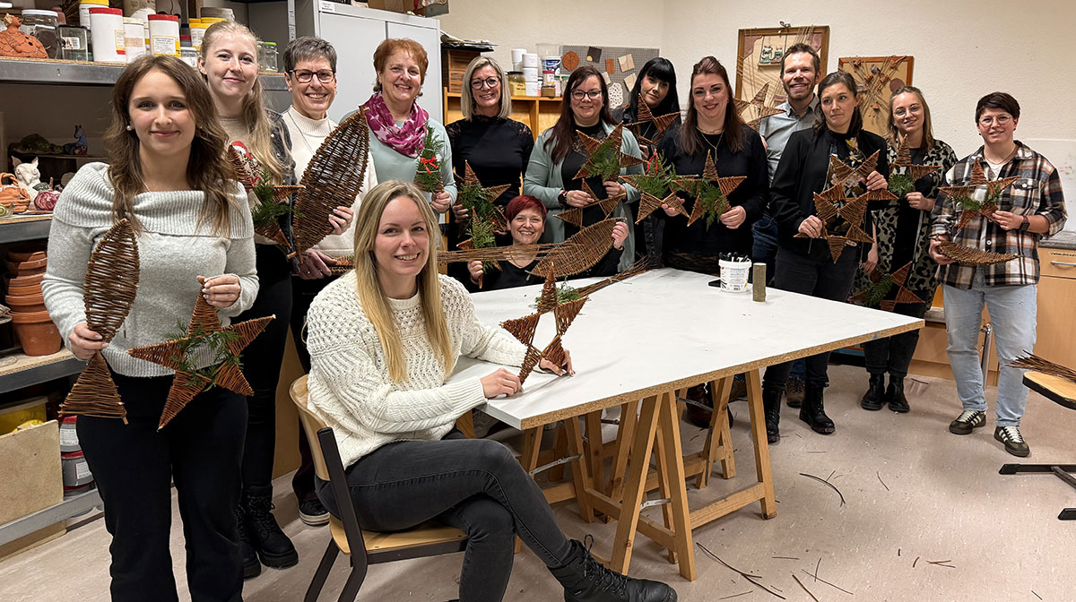 Weidenflechten in der Jugendkunstschule